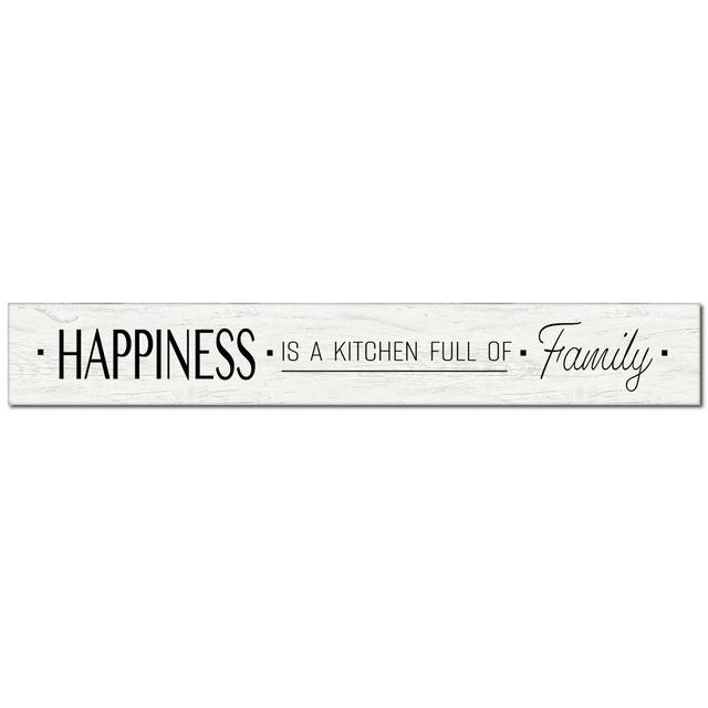Bee & Willow™ Home Happiness is a Kitchen 24-Inch x 3.5-Inch Wall Sign in Cream