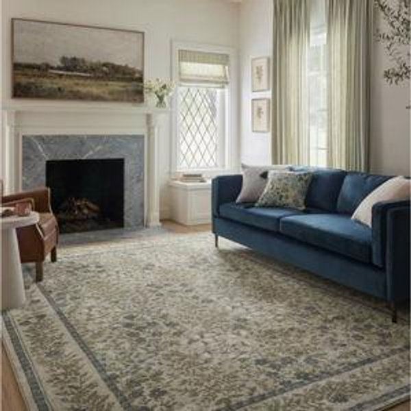 Rifle Paper Co. x Loloi Laurel Cream Area Rug - Rectangle 7'10" x 10'