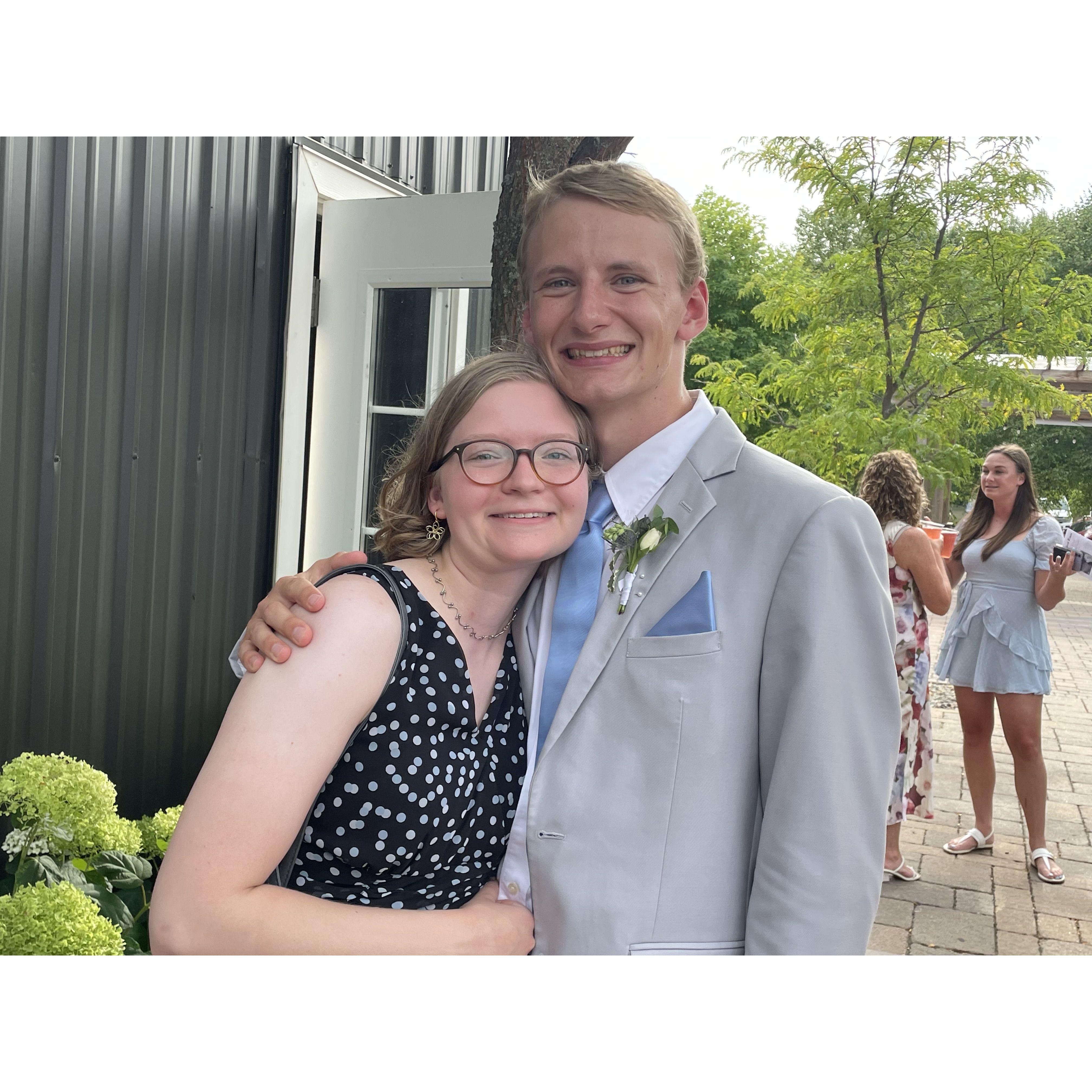 At Nathan's brother's wedding