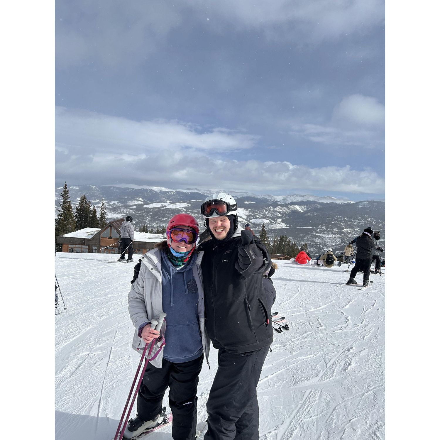Breckinridge, CO. Avid skier's pictured.