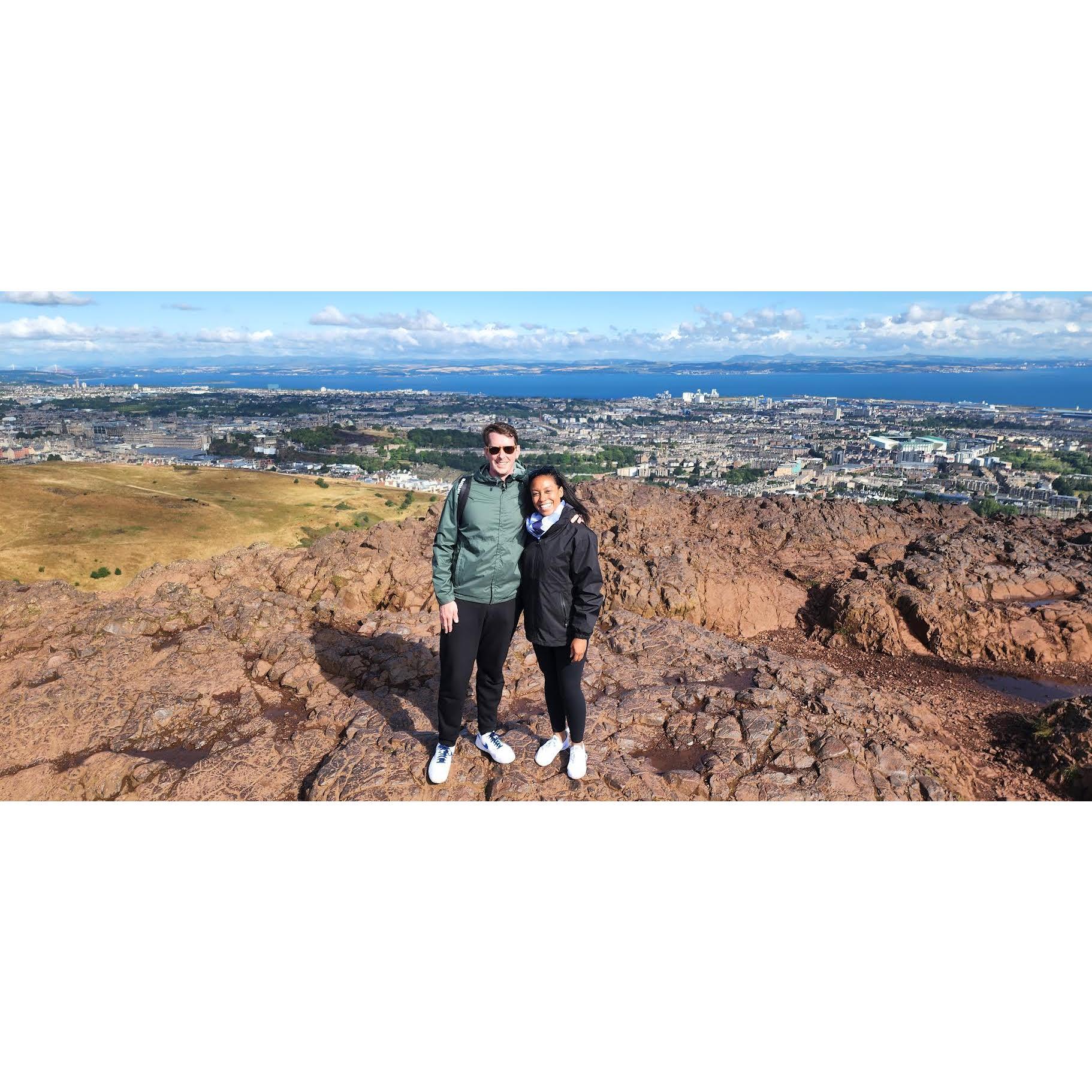 At the Top of Arthur's Seat