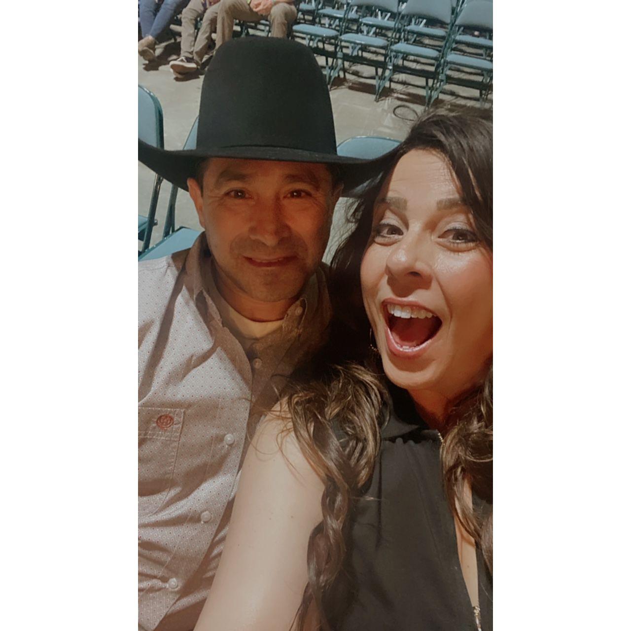 At the Justin Moore concert!