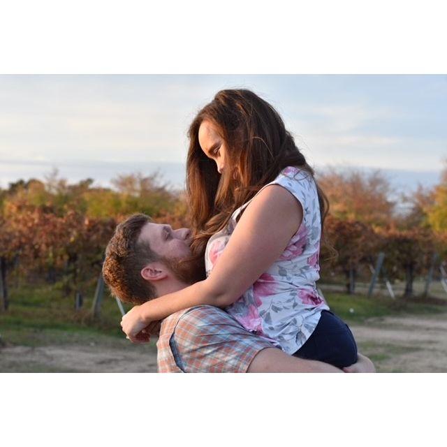 Goofing around in the warm California sun.