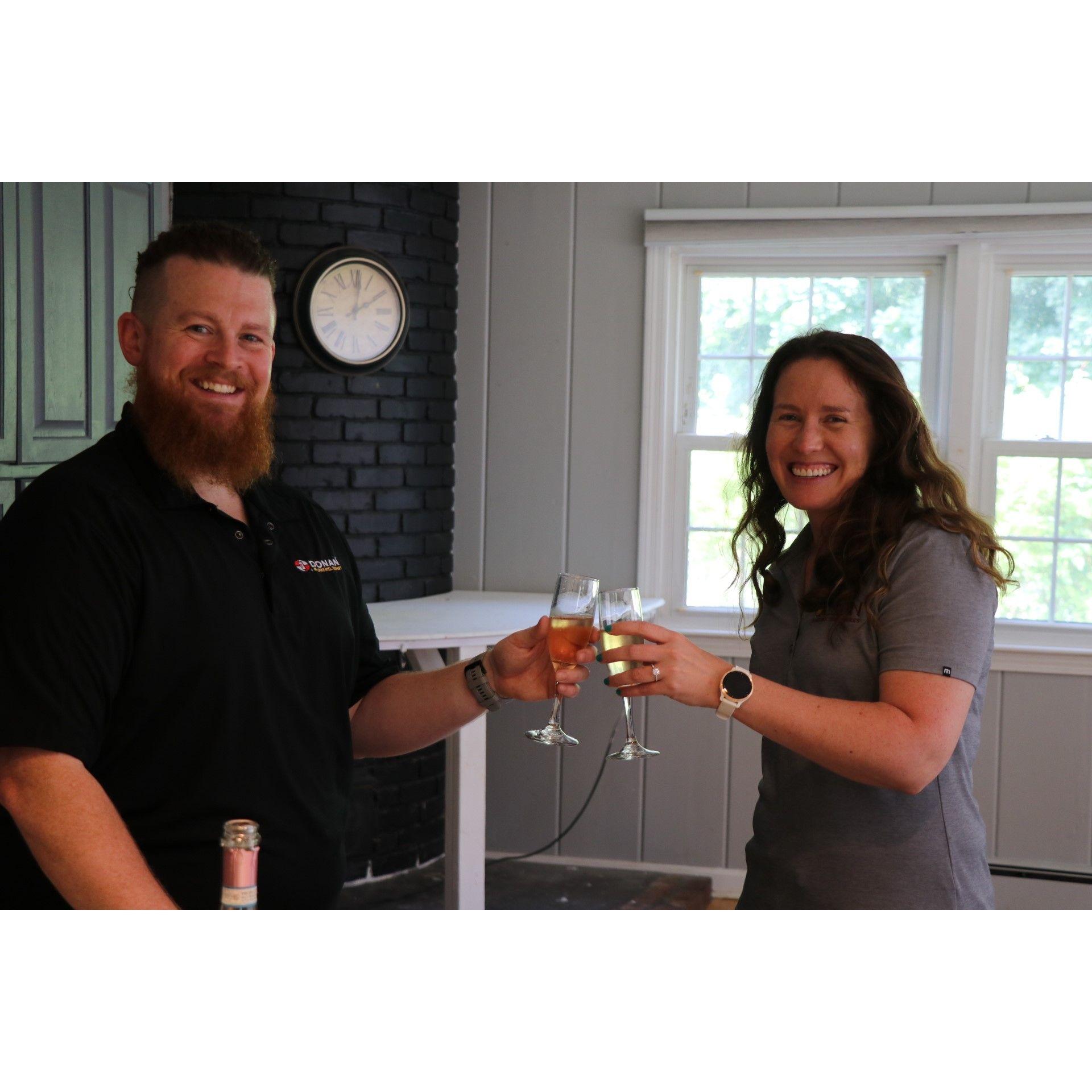 The day we got engaged in the new house!