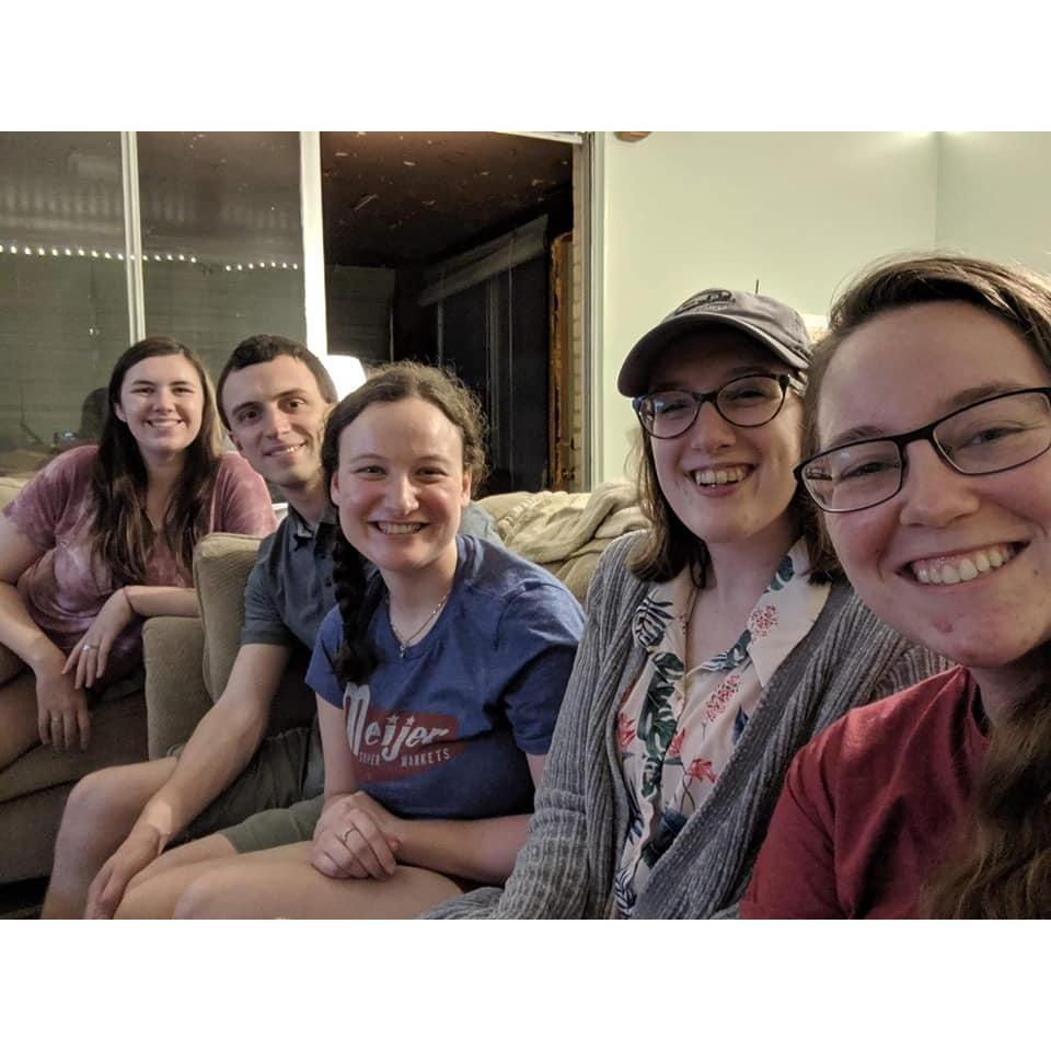 Emily's birthday party! Left to Right: Lauren Campau, Henry, Emily, Michele Dimond, Hannah Buttigieg
