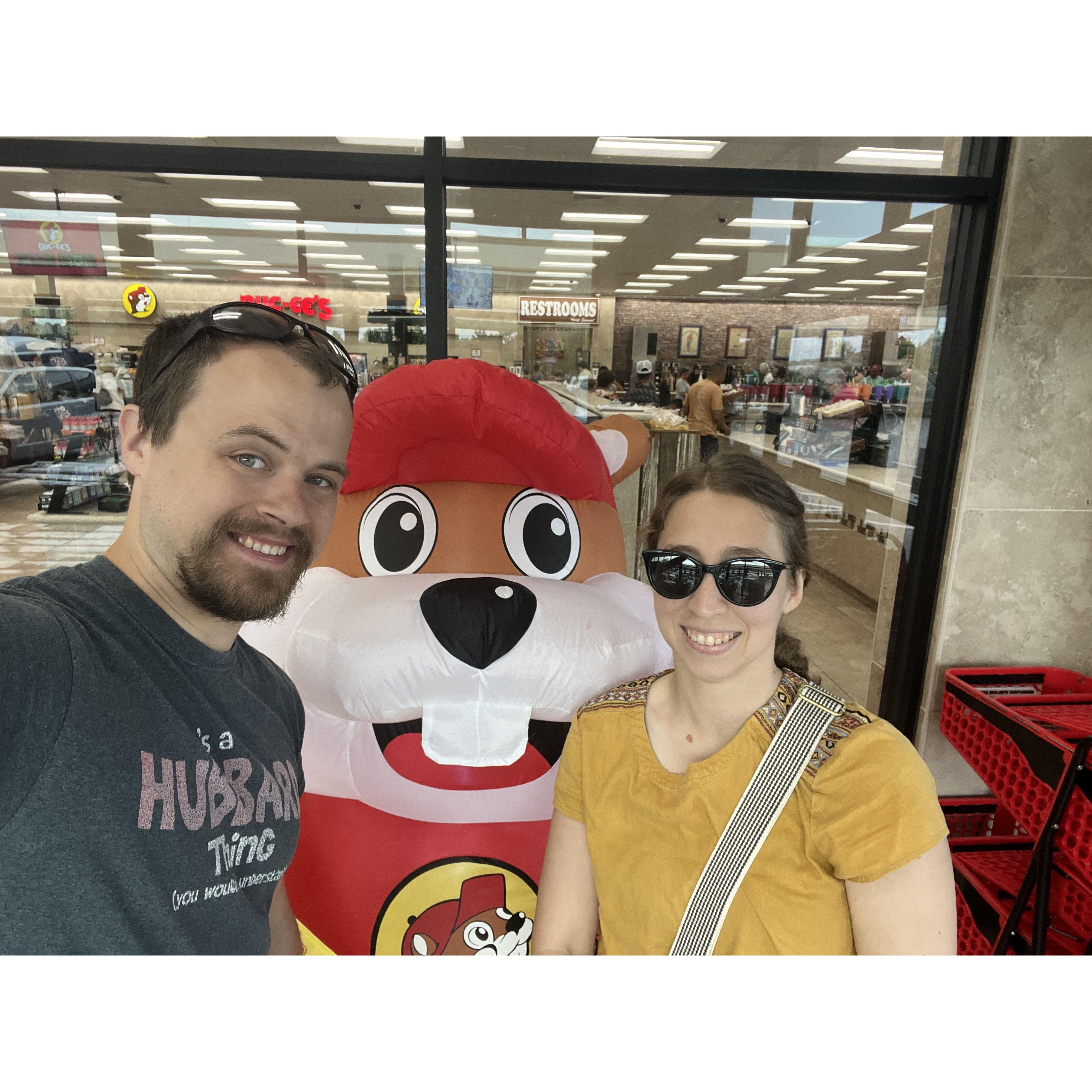 Us at another Bucc-ee's on the way home from Atlanta