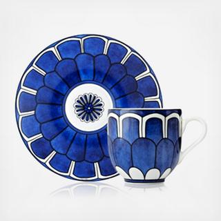 Bleus D'Ailleurs Coffee Cup & Saucer