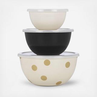Deco Dot Serve & Store 3-Piece Bowl Set