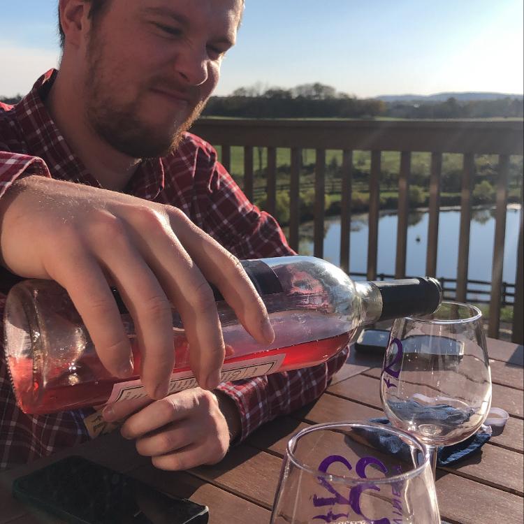 Our first outing to a Virginia winery, fall 2020