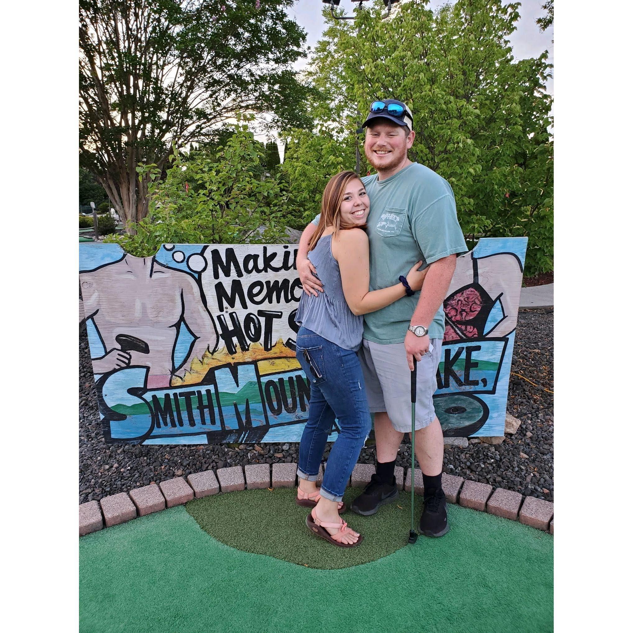 Our third date was Putt Putt and it is now our favorite date night!