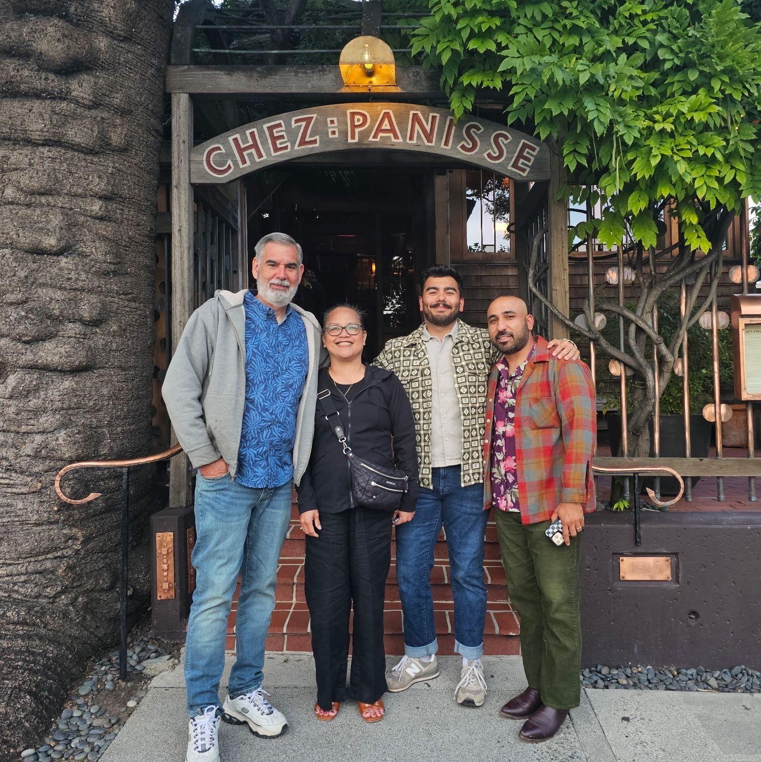 Patrick's parents visit from New Jersey and celebrate Carina's birthday at the birthplace of California cuisine.