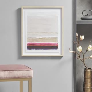 Rothko’s Striped II Framed Glass Wall Art