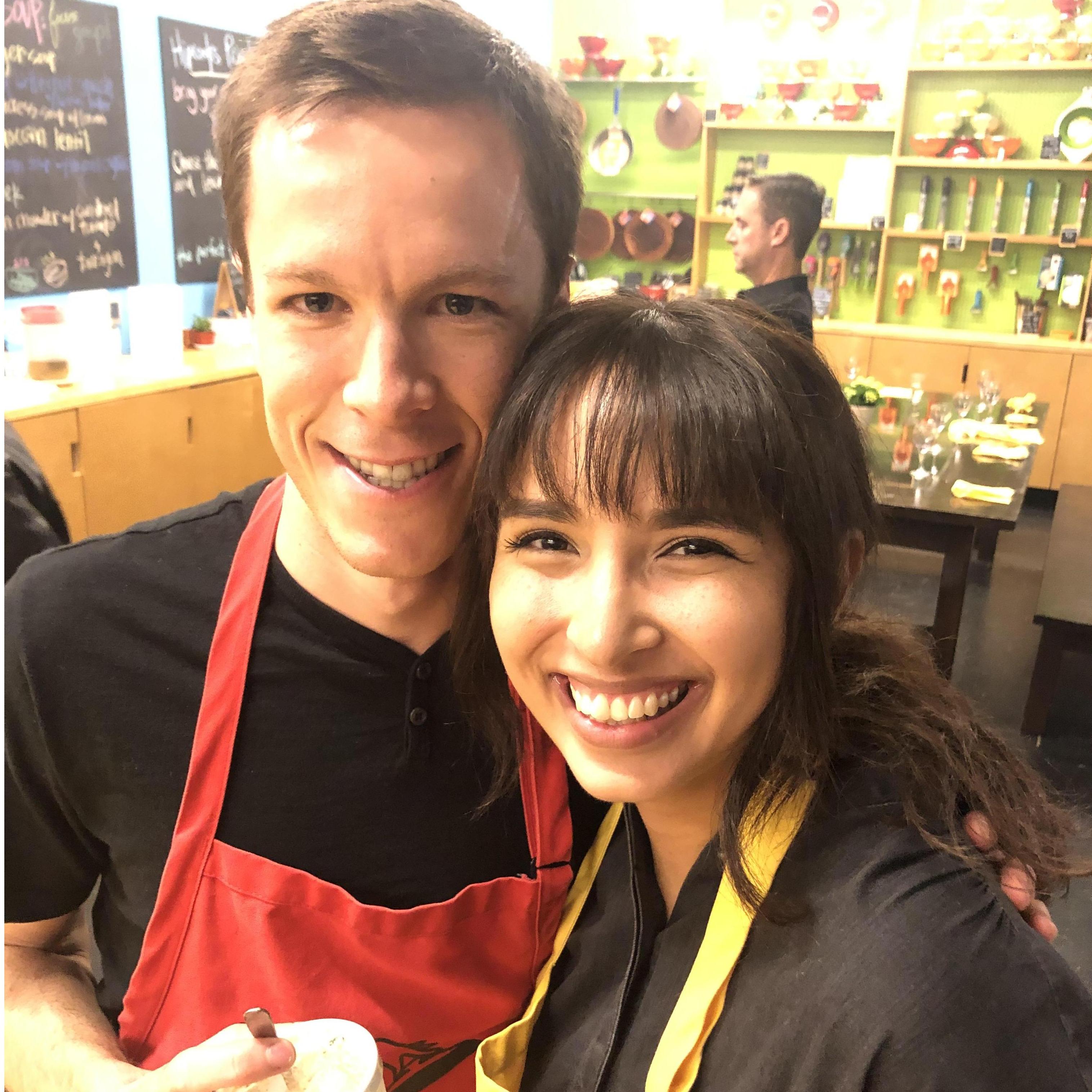 Our 1st cooking class together.