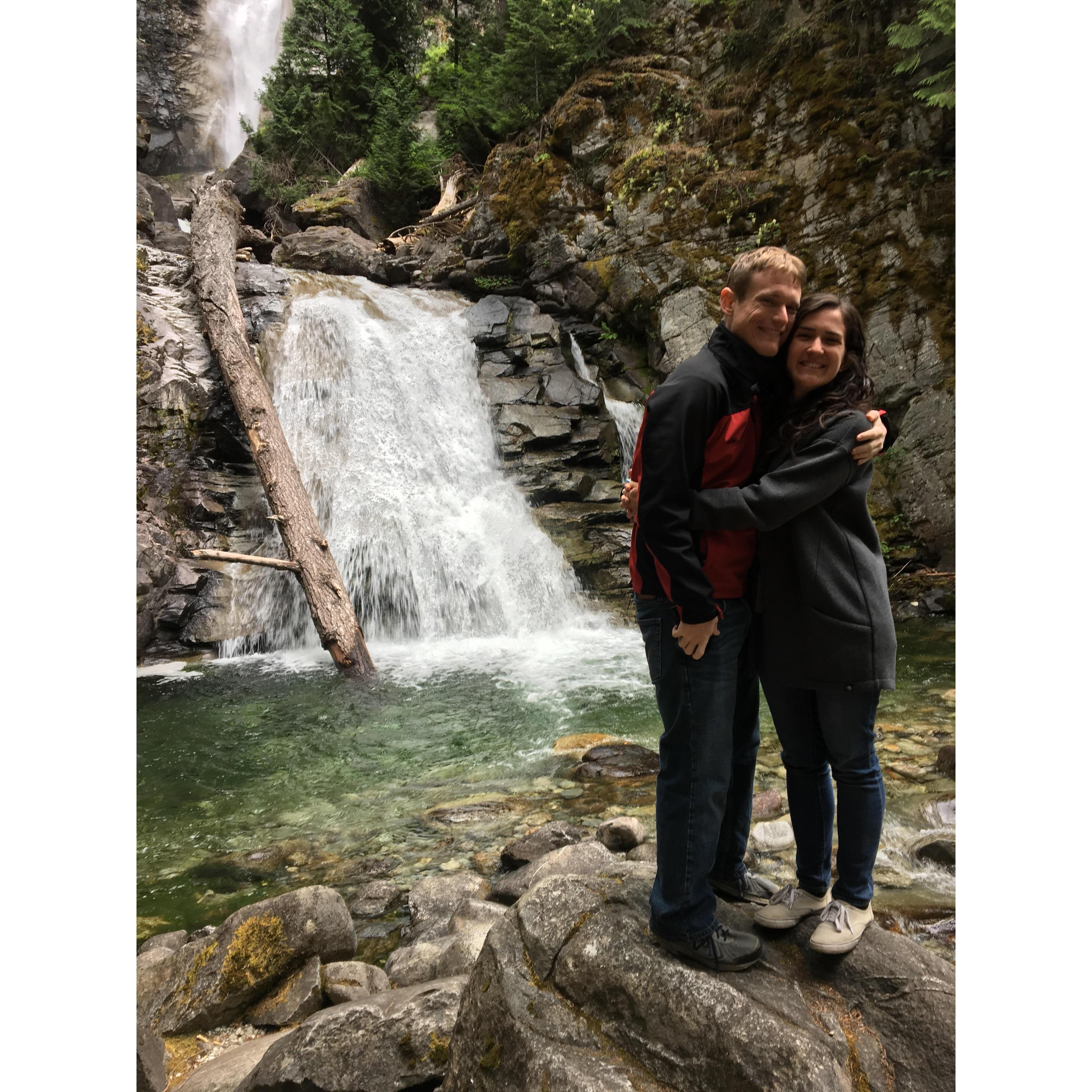 Rainbow Falls in Stehekin, Washington