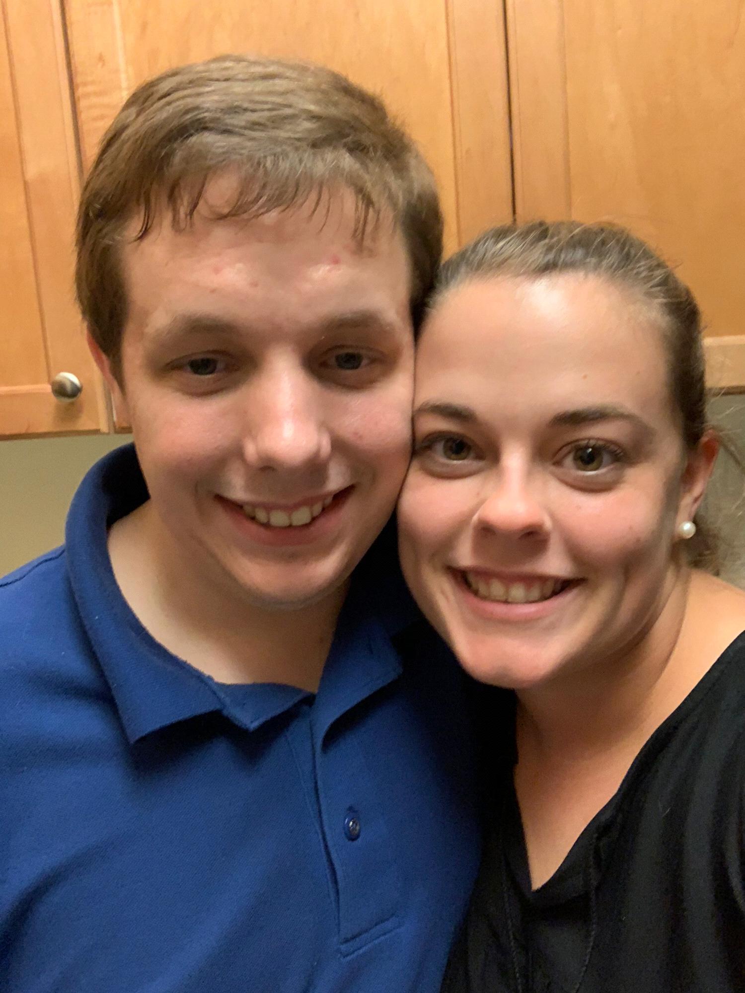 Our first photo together October 2018