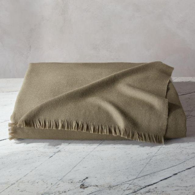 Alpaca Olive Throw