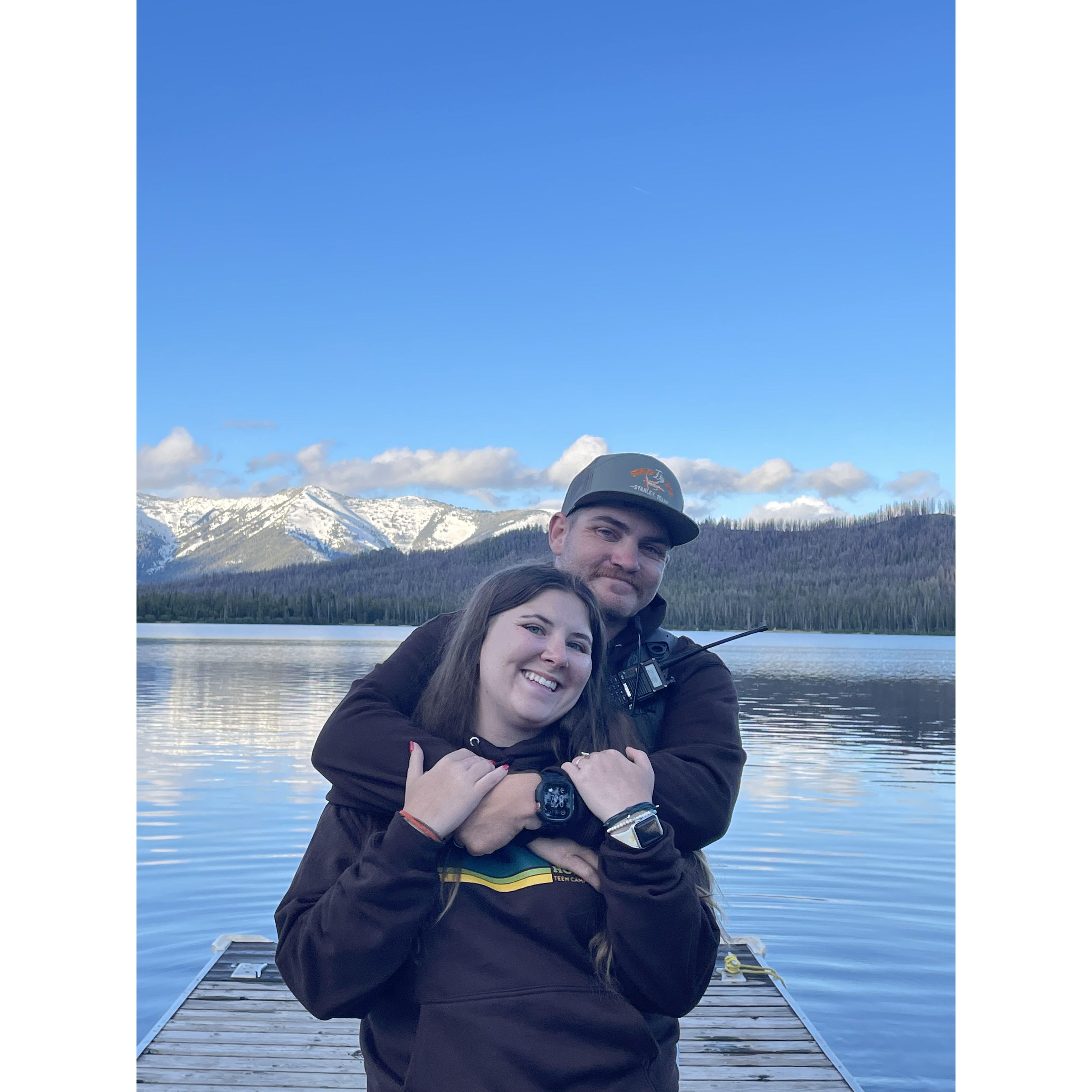 First time at camp as fiancés