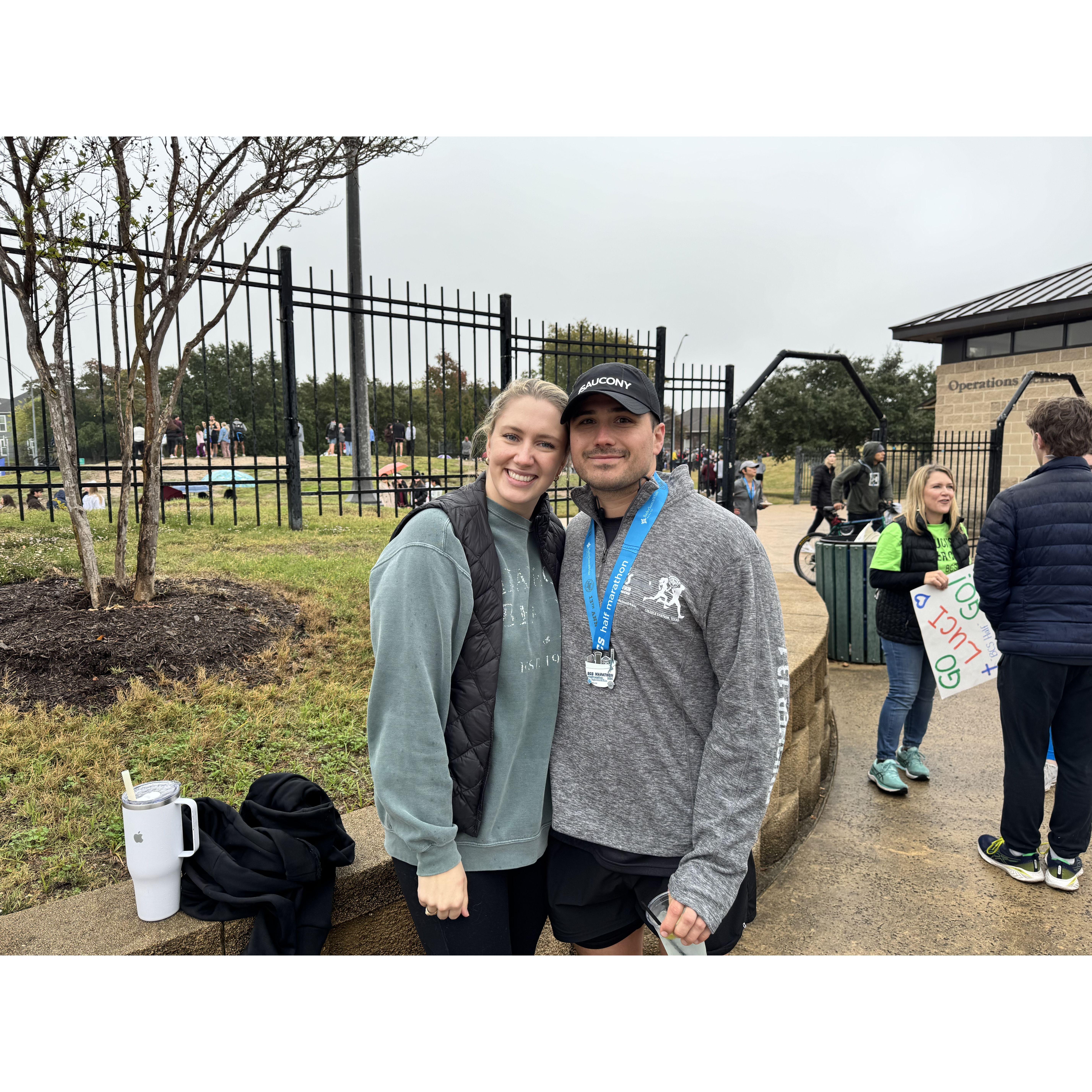 College Station 2024- Tyler runs a lot