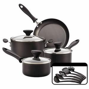 Farberware Reliance 8 Aluminum Nonstick Frying Pan Black : Target