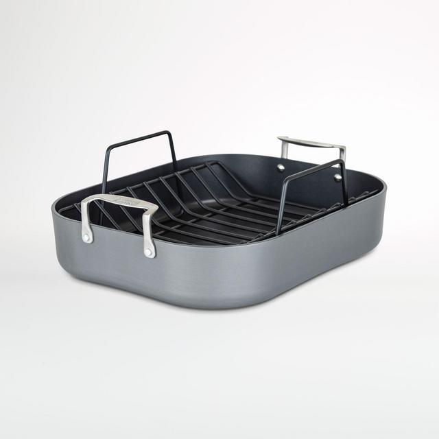 Viking Hard-Anodized Non-Stick Roaster with Rack and Carving Set