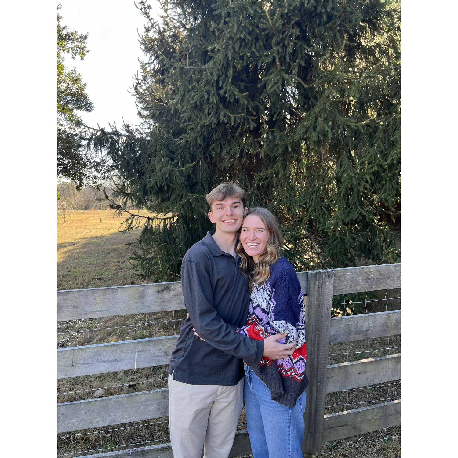 Our first Christmas actually spent together (only took 4 years)!