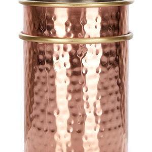 Hammered Copper & Forged Gold Utensil Crock