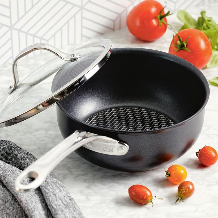 Anolon, Anolon X Hybrid Non-Stick Induction Frying Pan with Helper Handle -  Zola