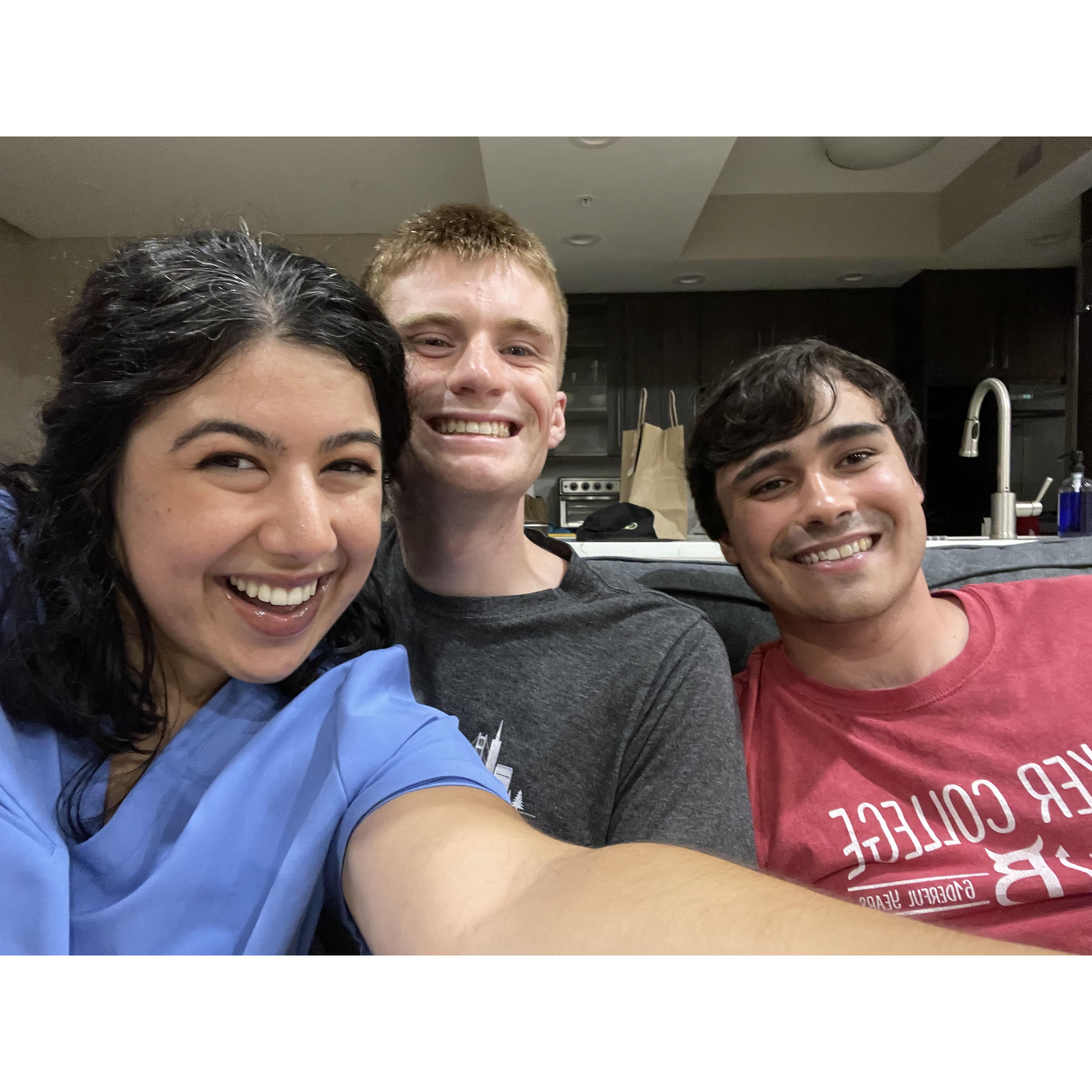 (August 2023) When their handsome friend visited them in Fort Lauderdale, FL ๐๏ธ