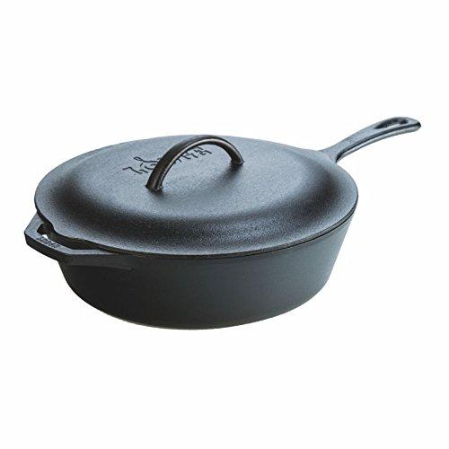 Lodge Manufacturing Company CRS10HH61 Carbon Steel Skillet, 10-inch,  Black/Orange