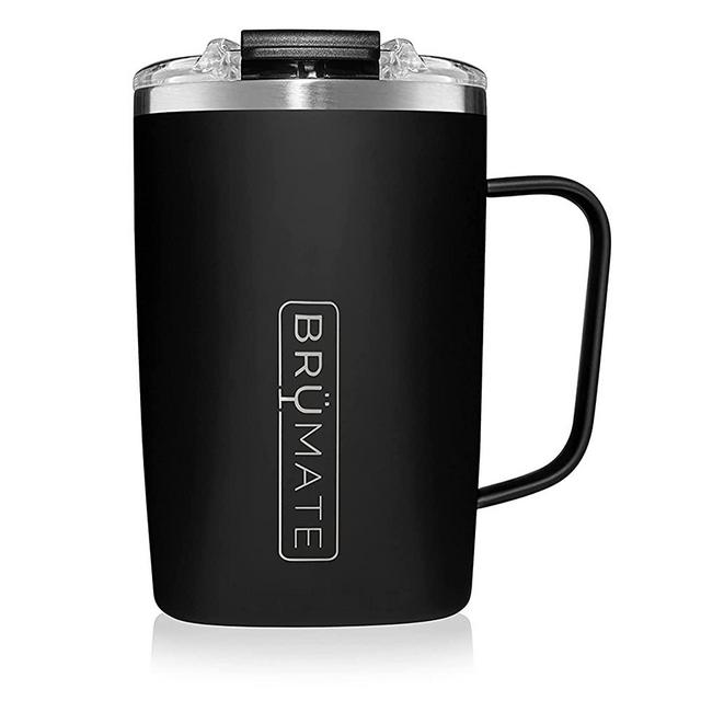 BrüMate Toddy - 16oz 100% Leak Proof Insulated Coffee Mug with Handle & Lid - Stainless Steel Coffee Travel Mug - Double Walled Coffee Cup (Matte Black)