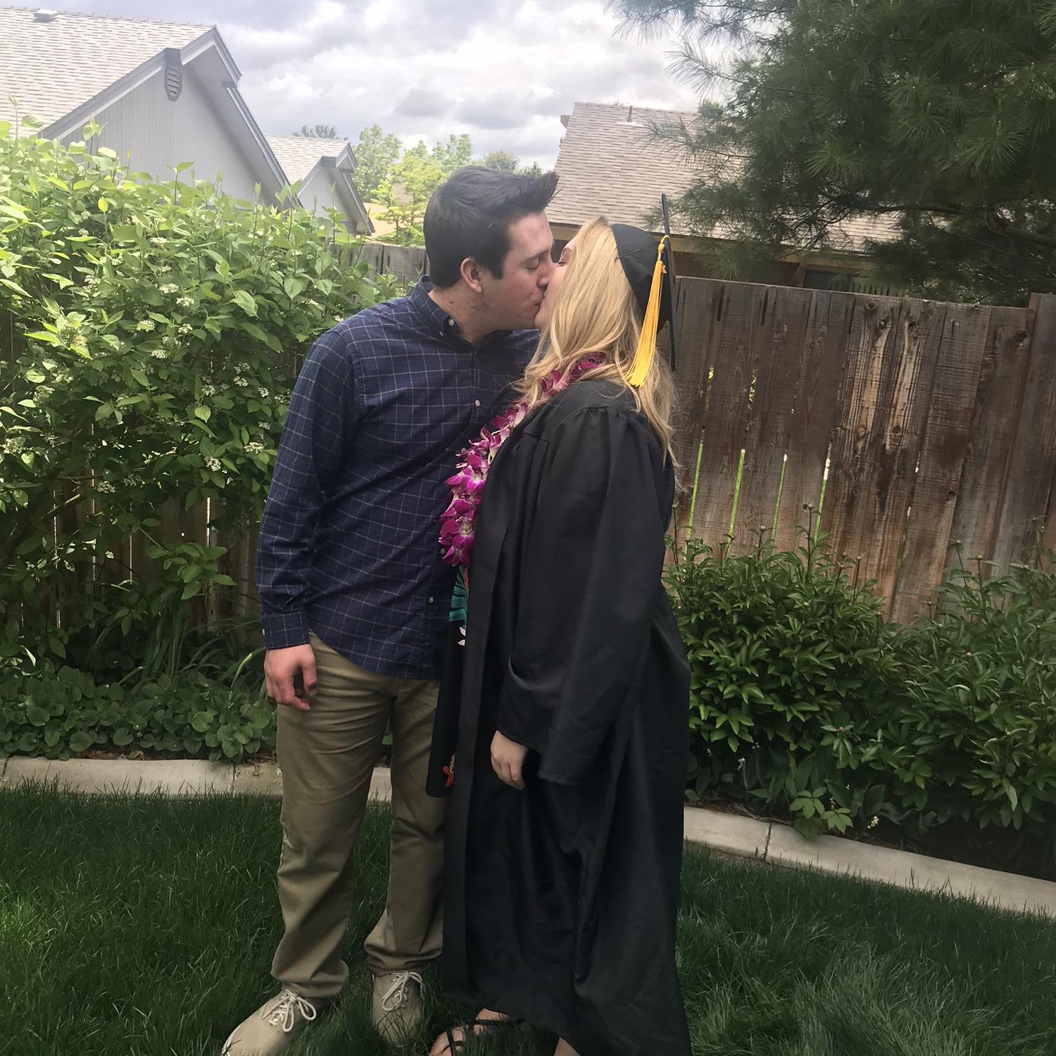 Brad & Amber Dawn after her WNC Graduation, 2018
