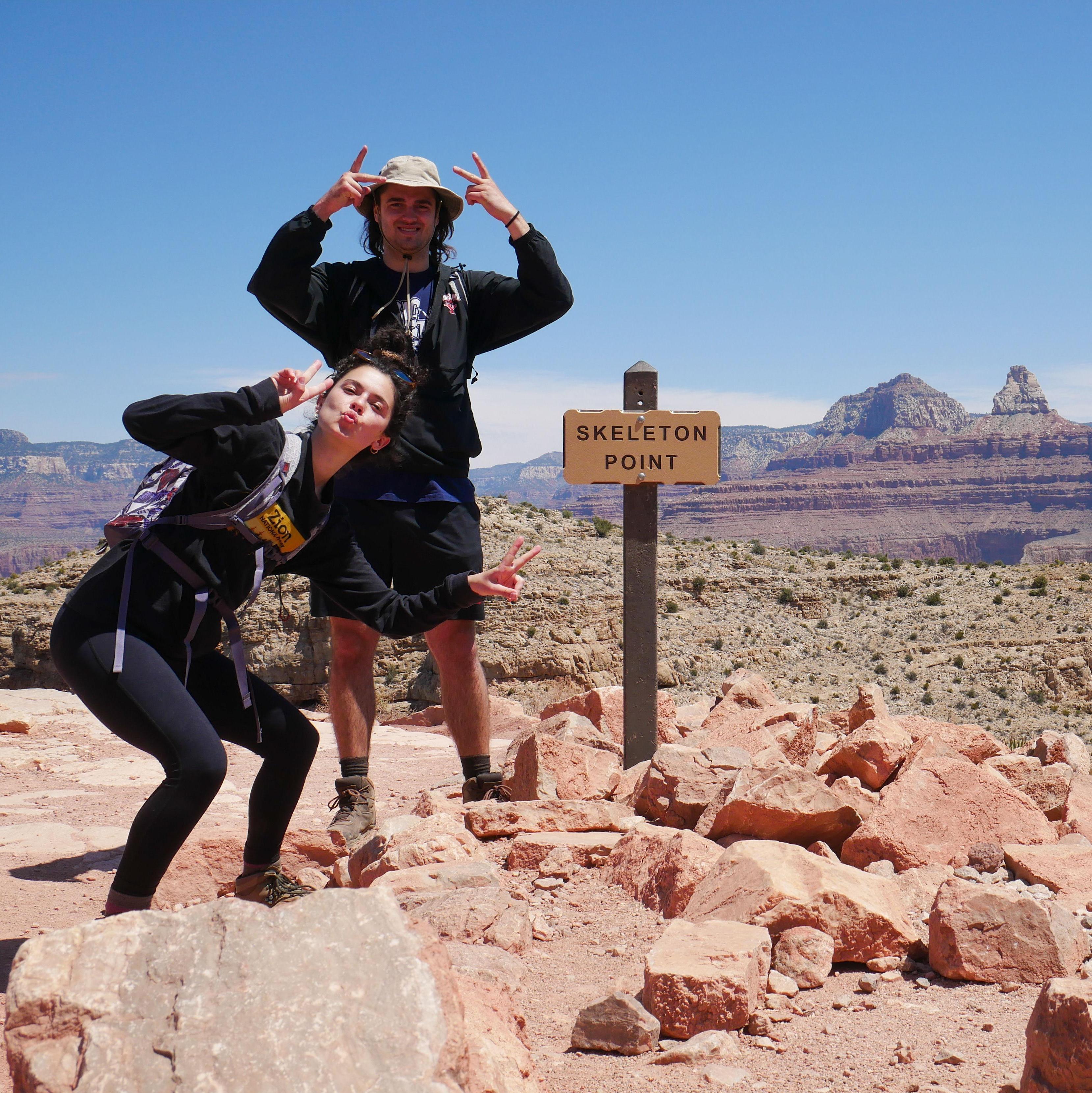 Hiking halfway into the Grand Canyon