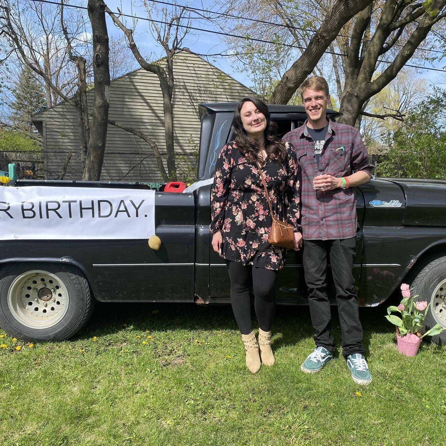 Our first joint birthday bash; our birthdays are 5 days apart. It’s now a yearly tradition!