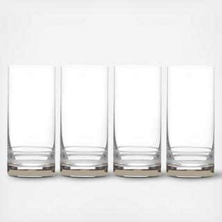 Lux Platinum Highball Glass, Set of 4