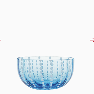 Perle Small Bowl (Set of 4) - Aquamarine