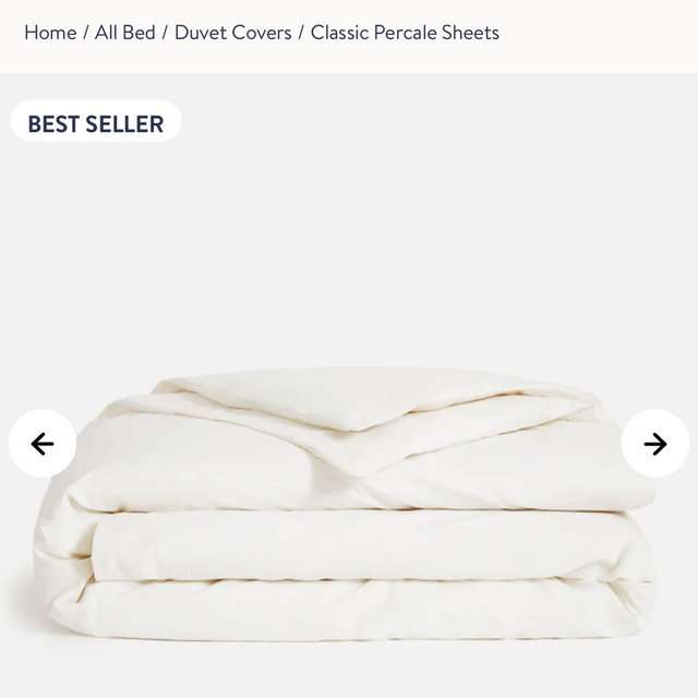 King Percale Duvet Cover