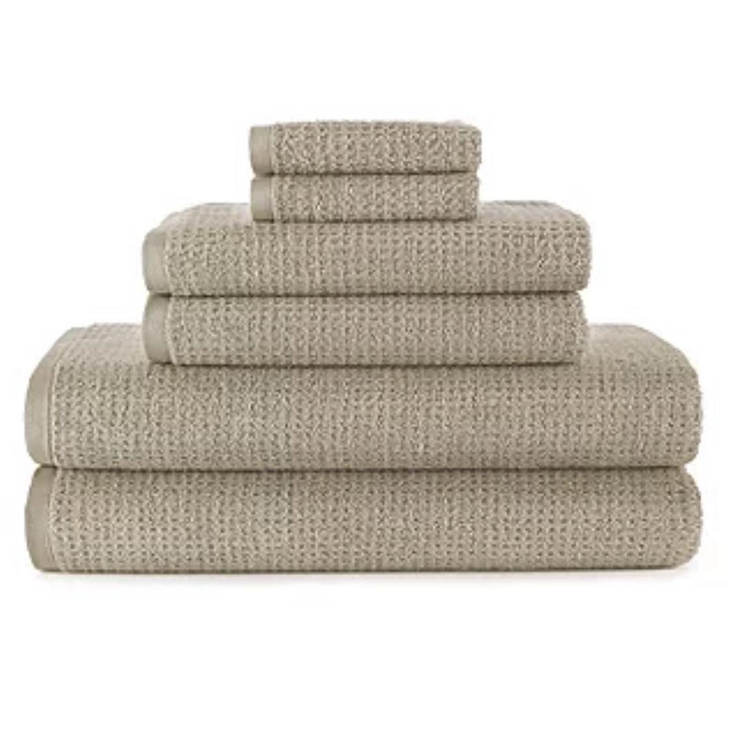 Bath Towels, Set of 6 Plaza Taupe