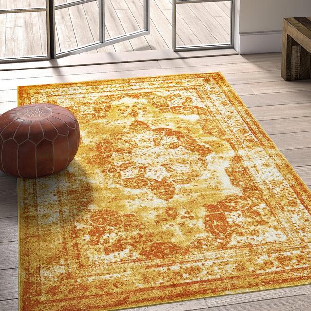 Brandt Power Loom Yellow/Orange Rug