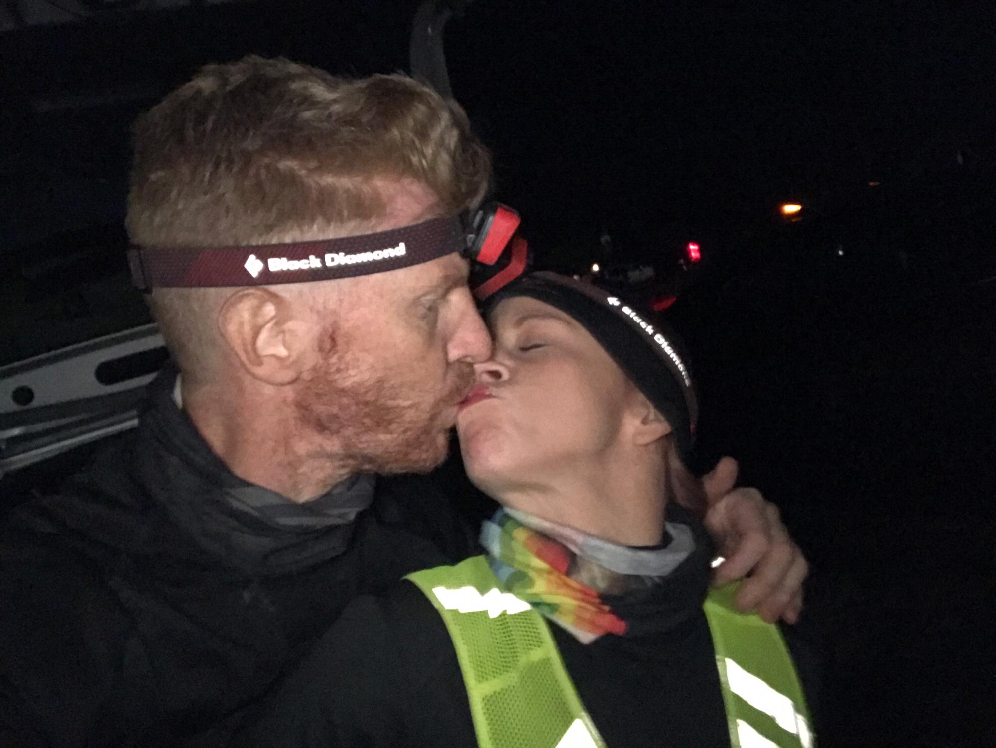 Stealing a kiss at 5AM after 12 hours of doing hard things. We’re about to gear up for the Ultra Beast. Spartan HH12HR and Ultra Beast, October 2018