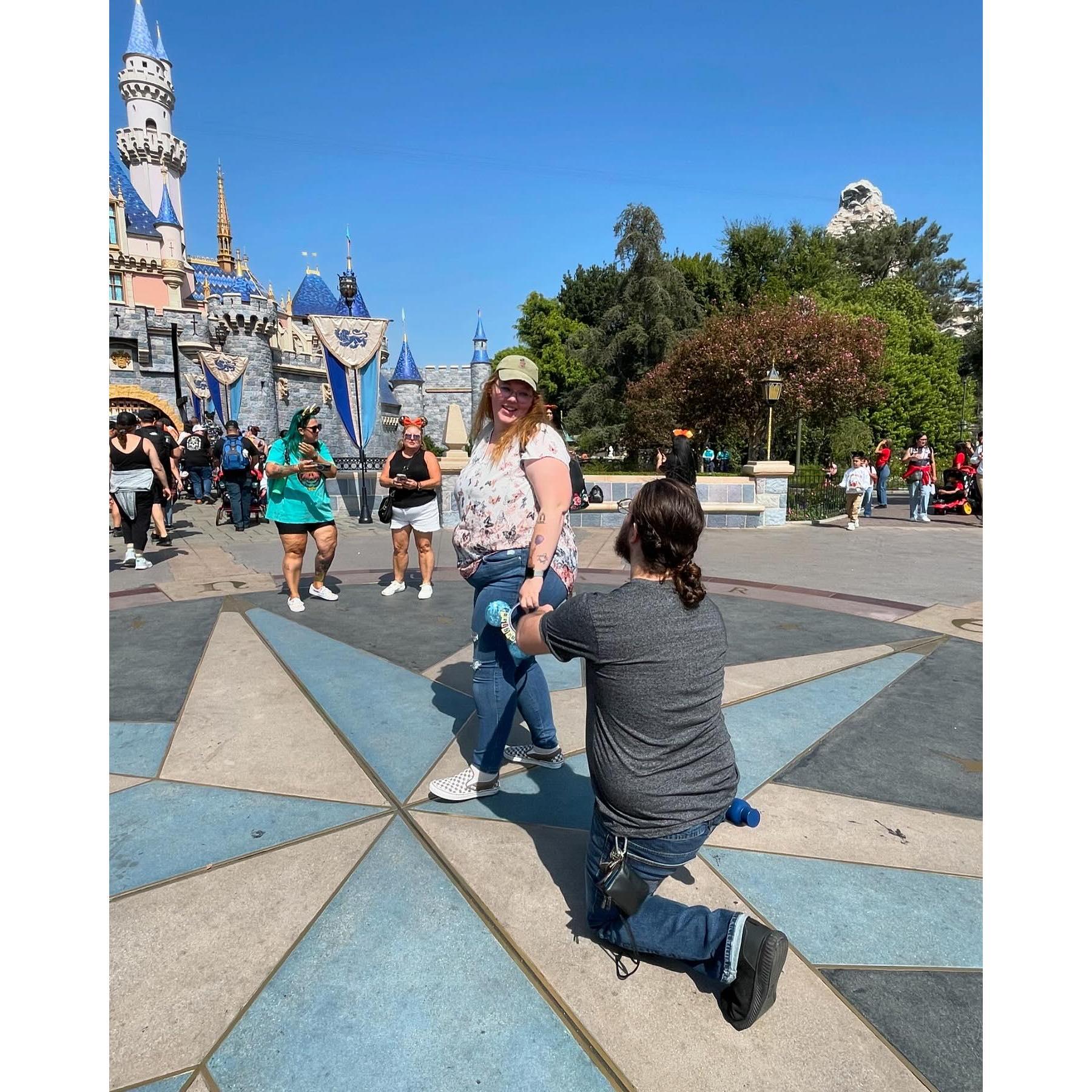 The moment he popped the question