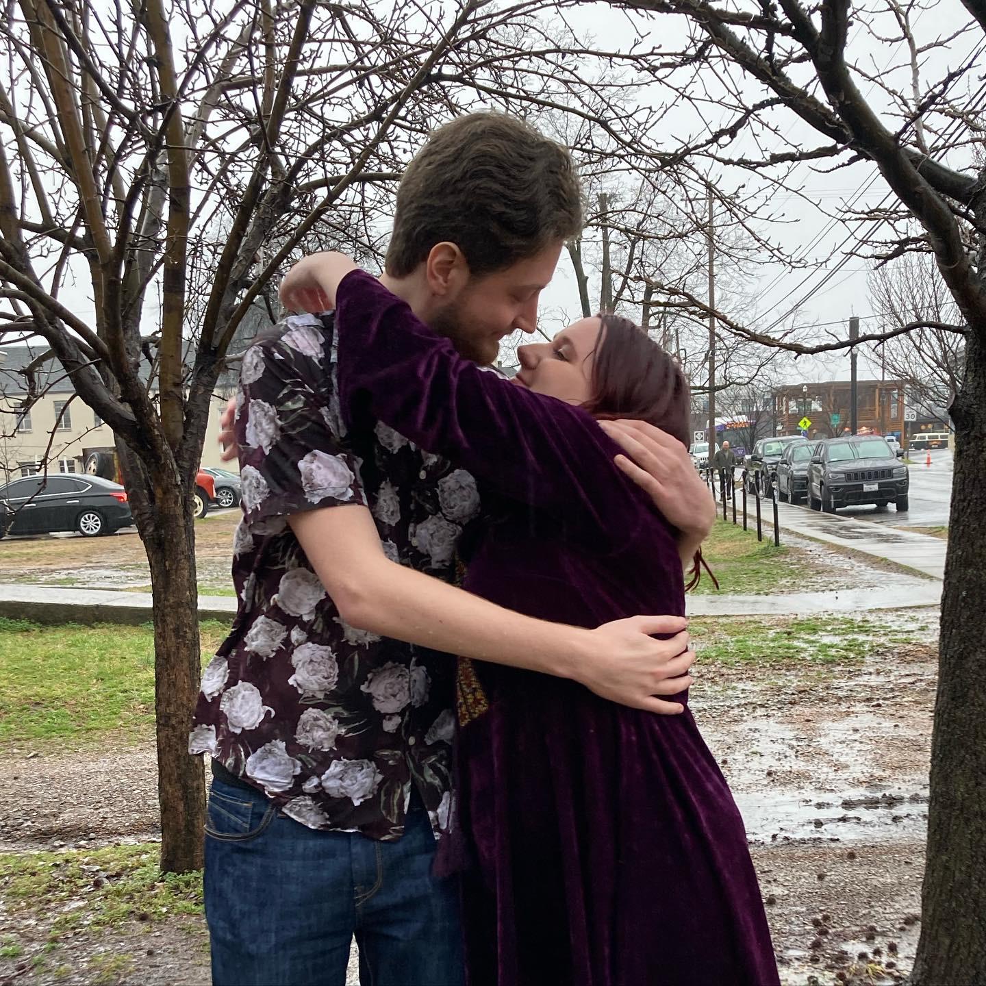 right after we got engaged!!!
