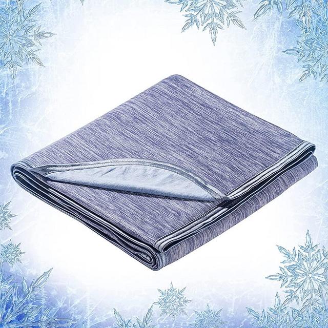 Elegear Revolutionary Cooling Blanket Absorbs Heat to Keep Adults, Children, Babies Cool on Warm Nights, Japanese Q-Max 0.4 Arc-Chill Cooling Fiber, 100% Cotton Backing, Summer Blanket for Night Sweat