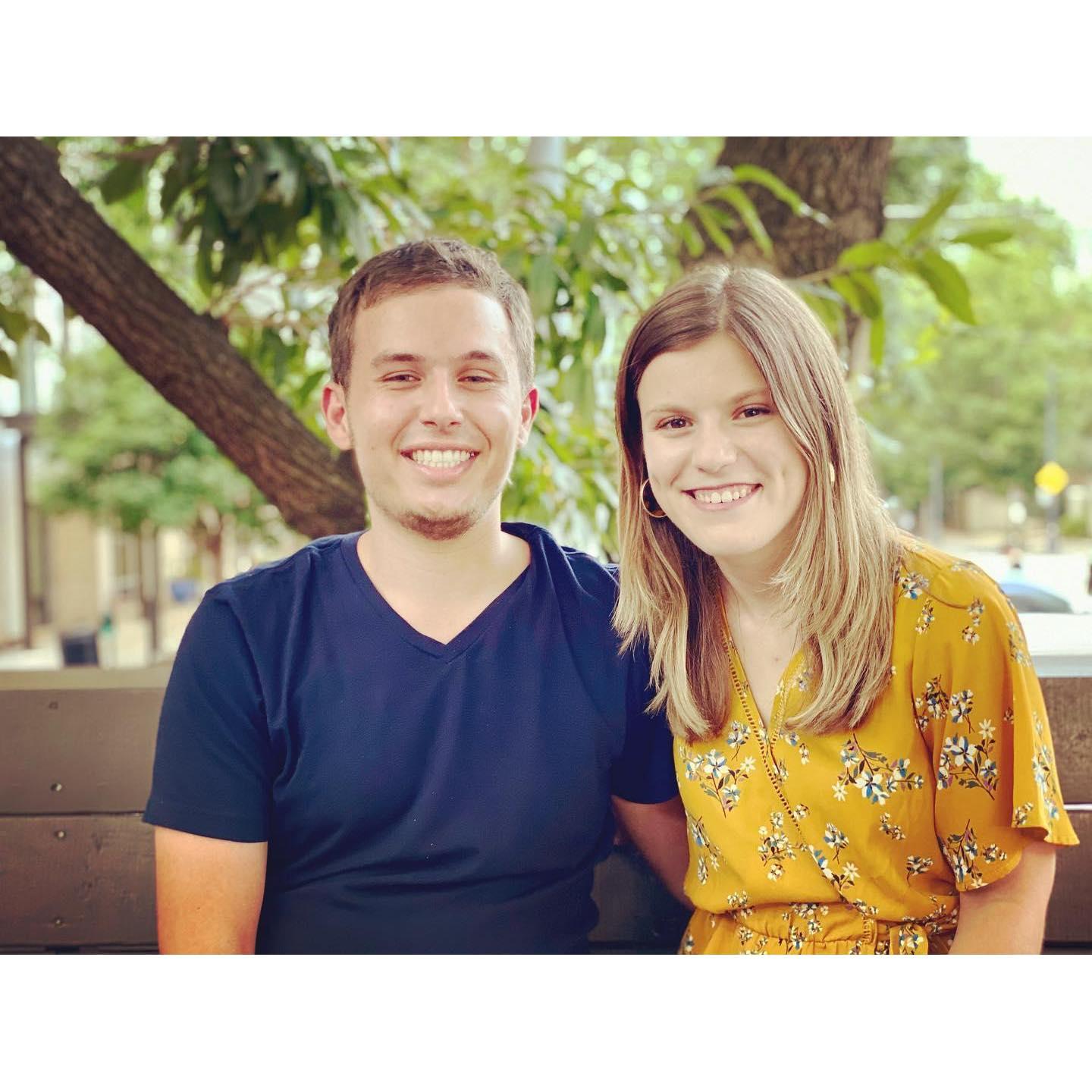 Our first photo taken together