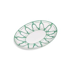 Themis Z Serenity Serving Platter (Green on White)