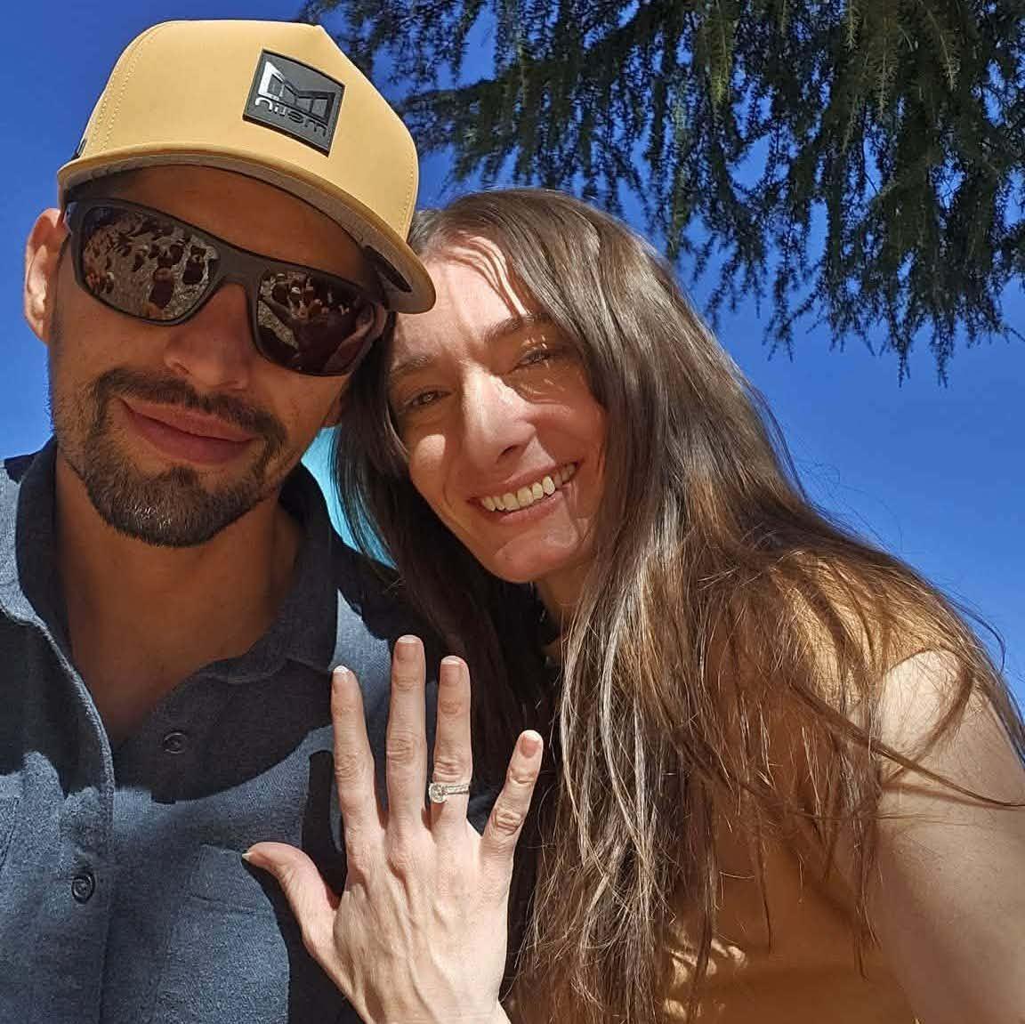 Celebrating our fall engagement at a pumpkin patch!
