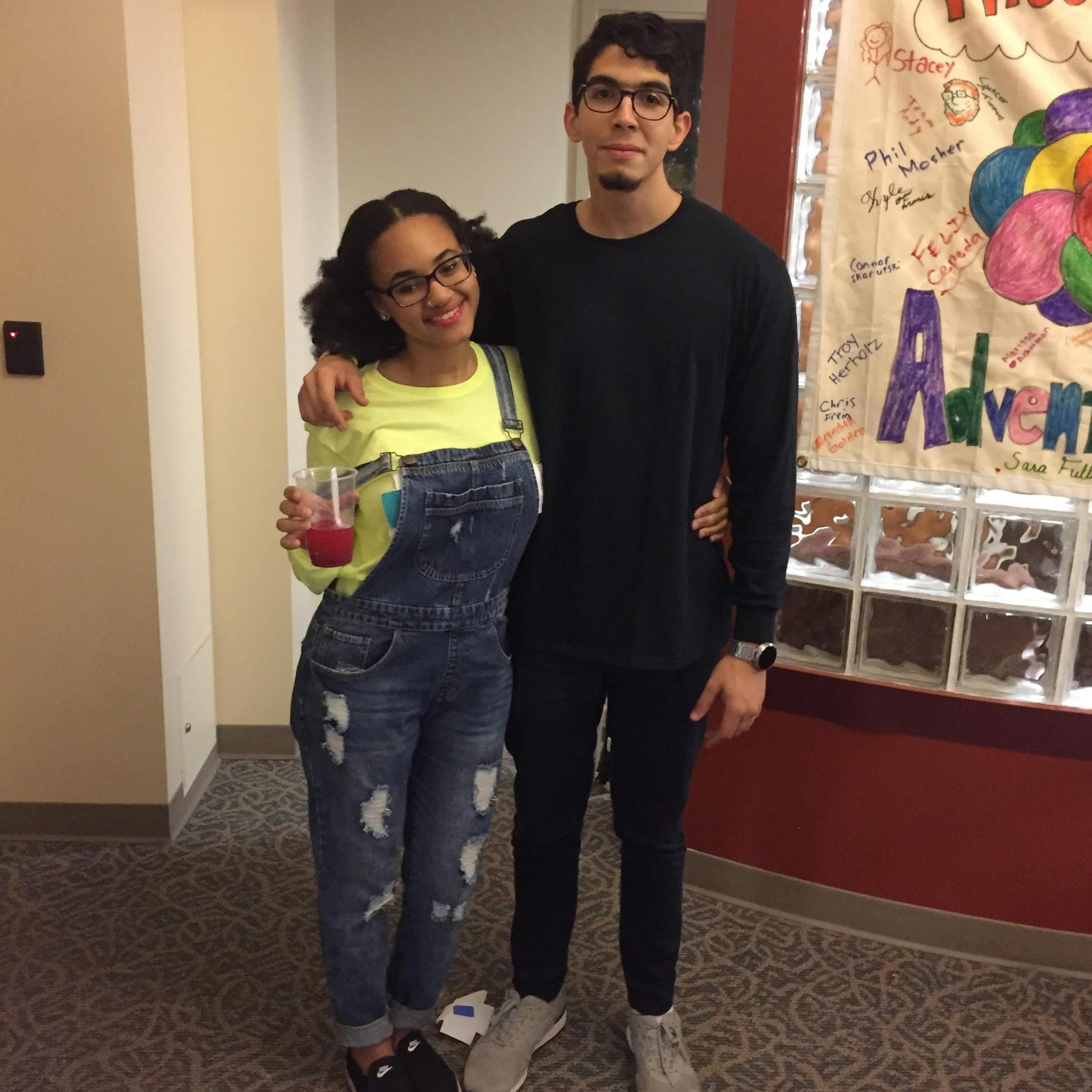 More RA adventures, as you can see from this photo Ray is very ecstatic to be here and to be running the ResHall event, clearly, Rachael's enthusiasm is no match for his!
