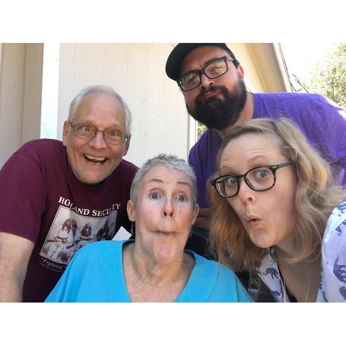 Silly faces with Erin's parents, Jaime and Nancy.