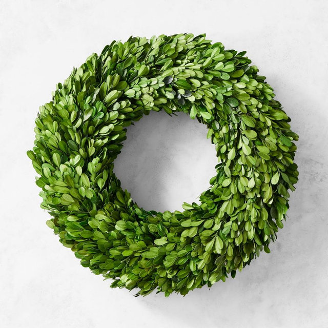 Preserved Boxwood Wreath, 16"