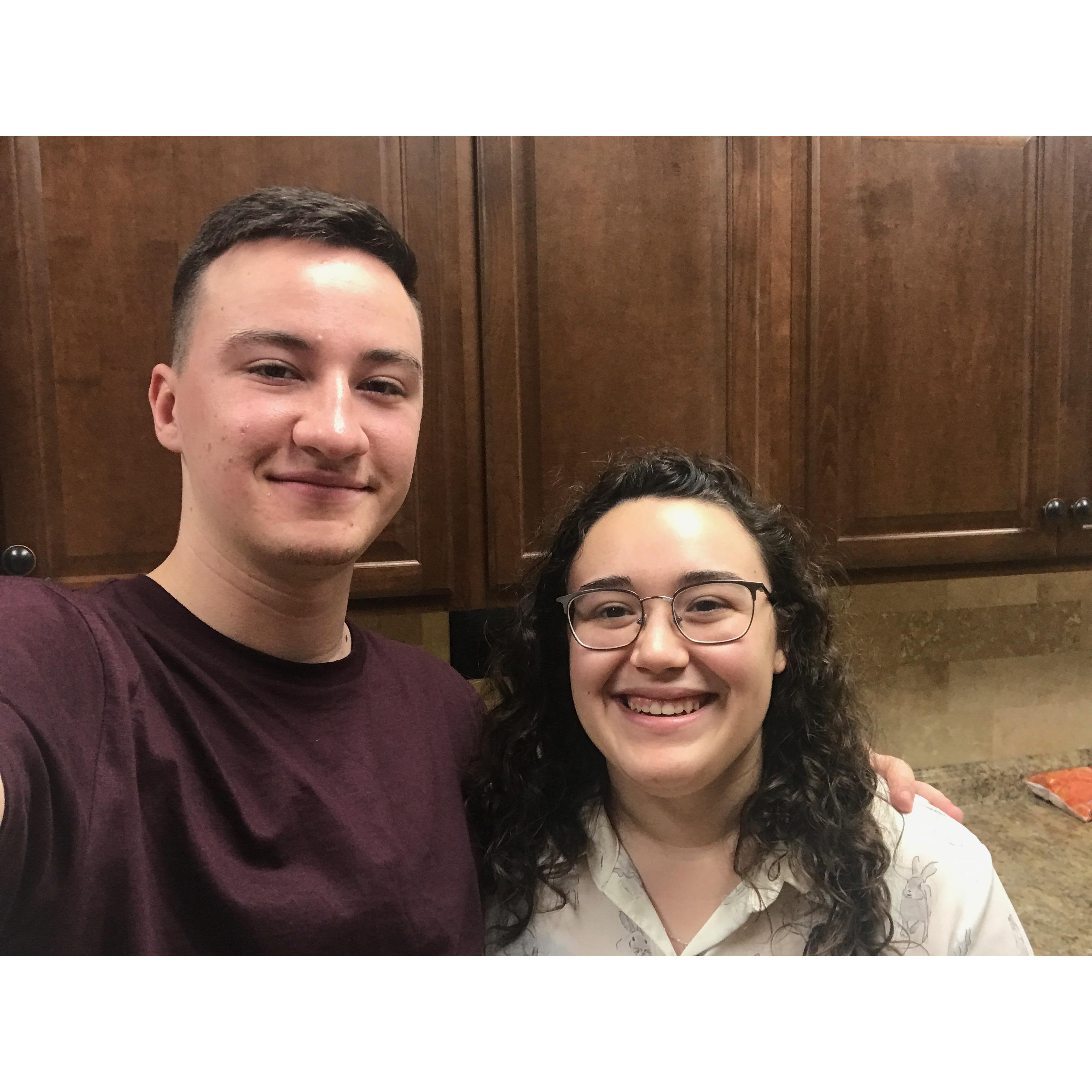 Our first Valentine's Day together!