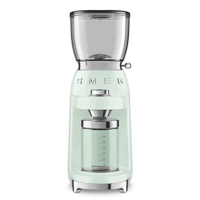 Smeg 50's Retro Style Aesthetic Coffee Grinder, CGF01 (Pastel Green)